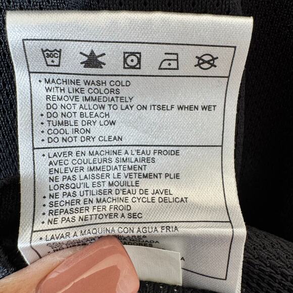 Nike Mesh Sleeveless Muscle Shirt Mens Large Black Dri-Fit Workout Running Gym - Picture 8 of 9